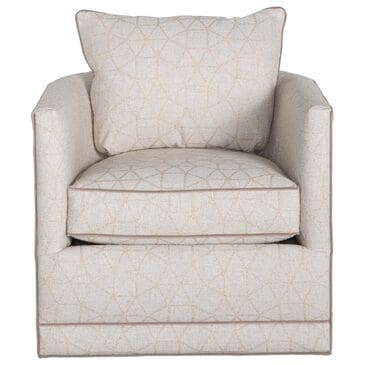Sam Moore Aura Swivel Chair in Linen and Khaki, , large