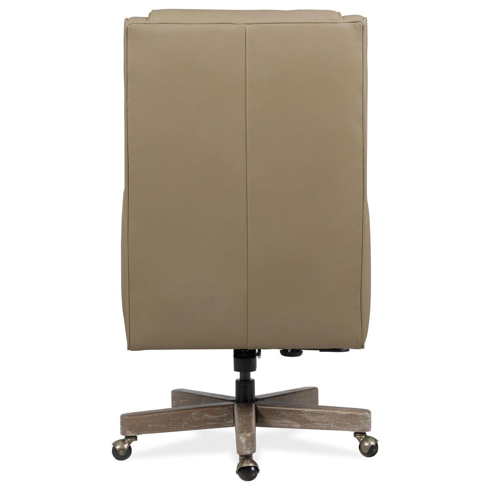 Hooker Furniture Wright Executive Swivel Tilt Chair in Dark Wood, , large