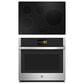 GE Profile 2-Piece Kitchen Package with Stainless Steel 30" Smart Built-In Convection Single Wall Oven and Black Induction Cooktop, , large