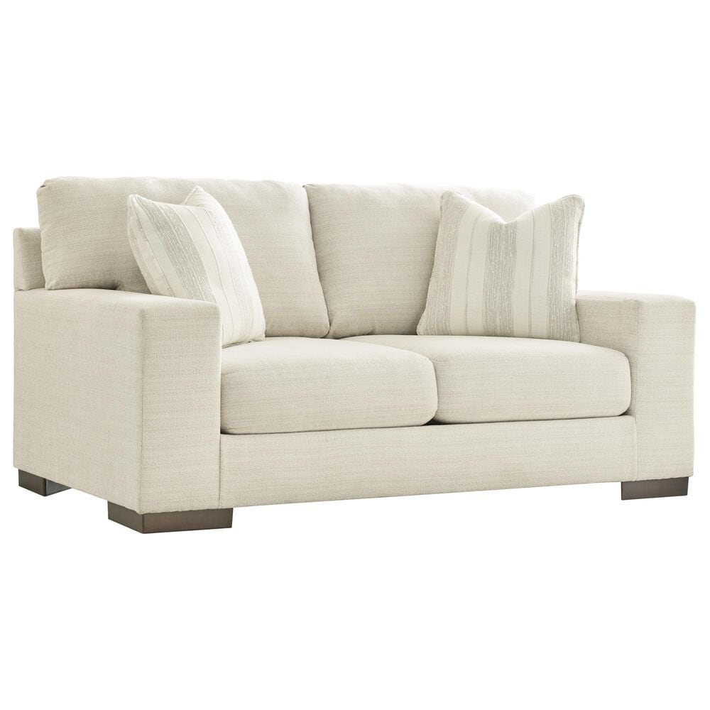 Ashley Maggie Stationary Loveseat in Birch, , large