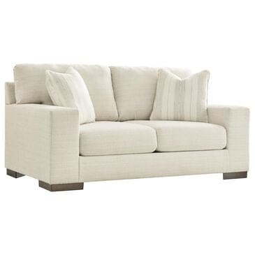 Ashley Maggie Stationary Loveseat in Birch, , large