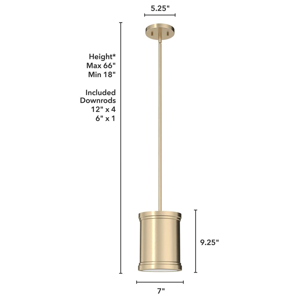 Hunter Capshaw 1-Light Pendant in Alturas Gold, , large