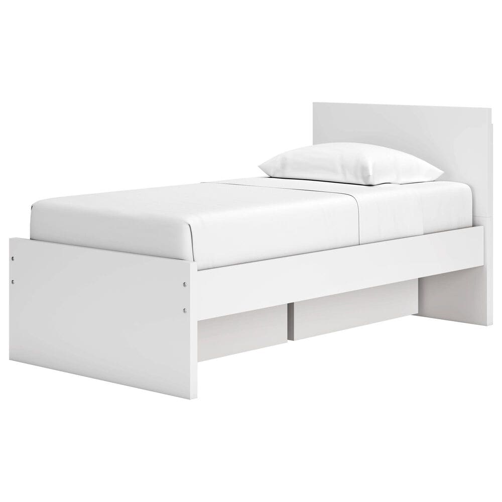 Ashley Onita Twin Storage Bed in White, , large
