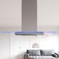 Zephyr 36" Verona Color Changing Island Mount Range Hood in Stainless Steel, , large