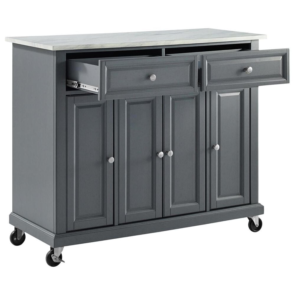Crosley Furniture Avery Kitchen Cart in Grey, , large