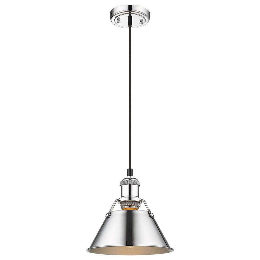 Golden Lighting Orwell 1-Light Small Pendant in Chrome, , large