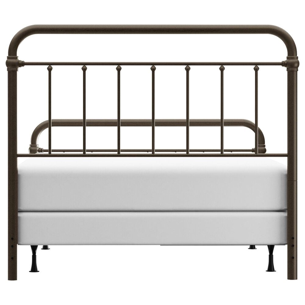 Richlands Furniture Kirkland Full Metal Slat Bed with Metal Frame in Dark Bronze, , large