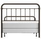 Richlands Furniture Kirkland Full Metal Slat Bed with Metal Frame in Dark Bronze, , large