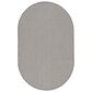 Nourison Courtyard Ivory and Charcoal 5" x 8" Oval Indoor/Outdoor Area Rug, , large