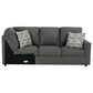Ashley Edenfield 3-Piece Left Facing Sectional with Chaise in Charcoal, , large