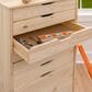 Linon Home Decor Cary 8-Drawer Rolling Cart in Unfinished, , large