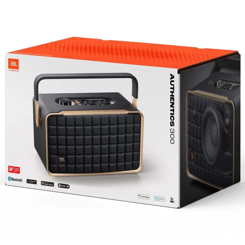 JBL Authentics 300 Smart Home Speaker in Black, , large