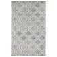 Feizy Belfort Geometric 2" x 3" Gray and Ivory Area Rug, , large