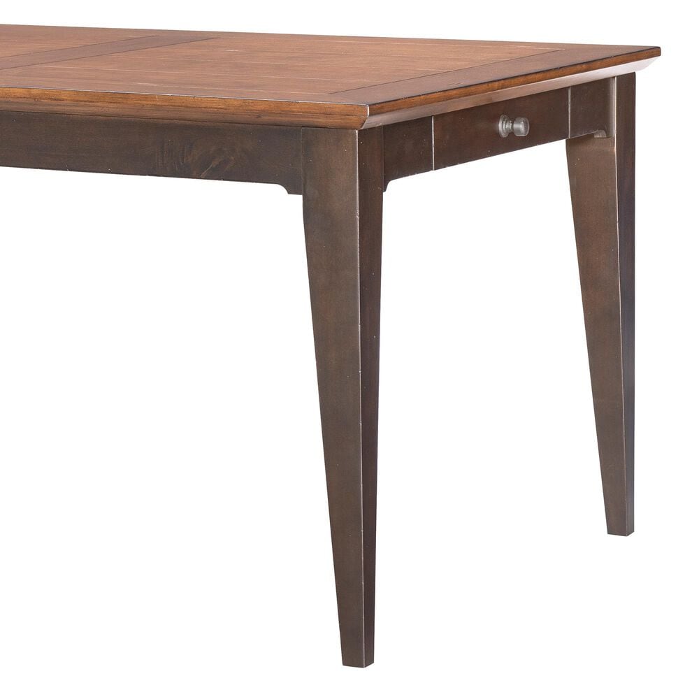 Legacy Classic Furn Direct Shp Fenmore Rectangular Dining Table in Mocha and Distressed Cherry - Table Only, , large