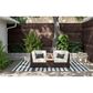Homestyles Palm Springs 3-Piece Patio Set with Storage Table in Brown, , large