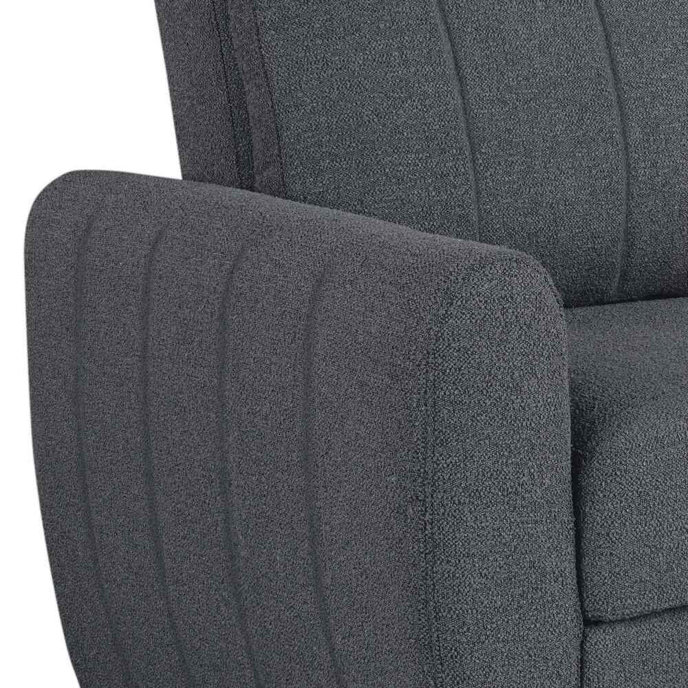 Lifestyle Solutions Galloway Convertible Sofa in Charcoal, , large