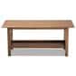 Baxton Studio Reese Coffee Table in Walnut Brown, , large