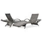HOMLUX Outdoor Chaise Lounge in Grey (Set of 2), , large