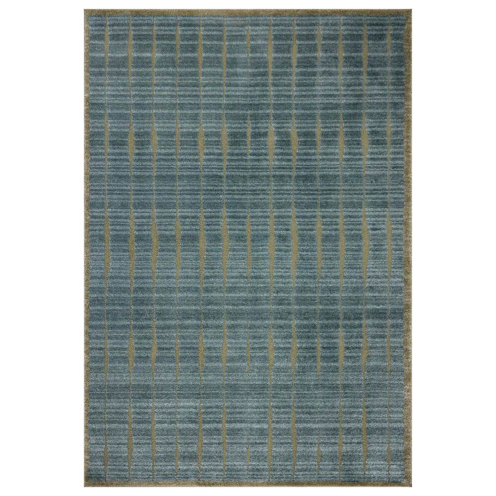 Chris Loves Julia x Loloi Calvin Ocean and Olive 6"3" x 9"6" Area Rug, , large