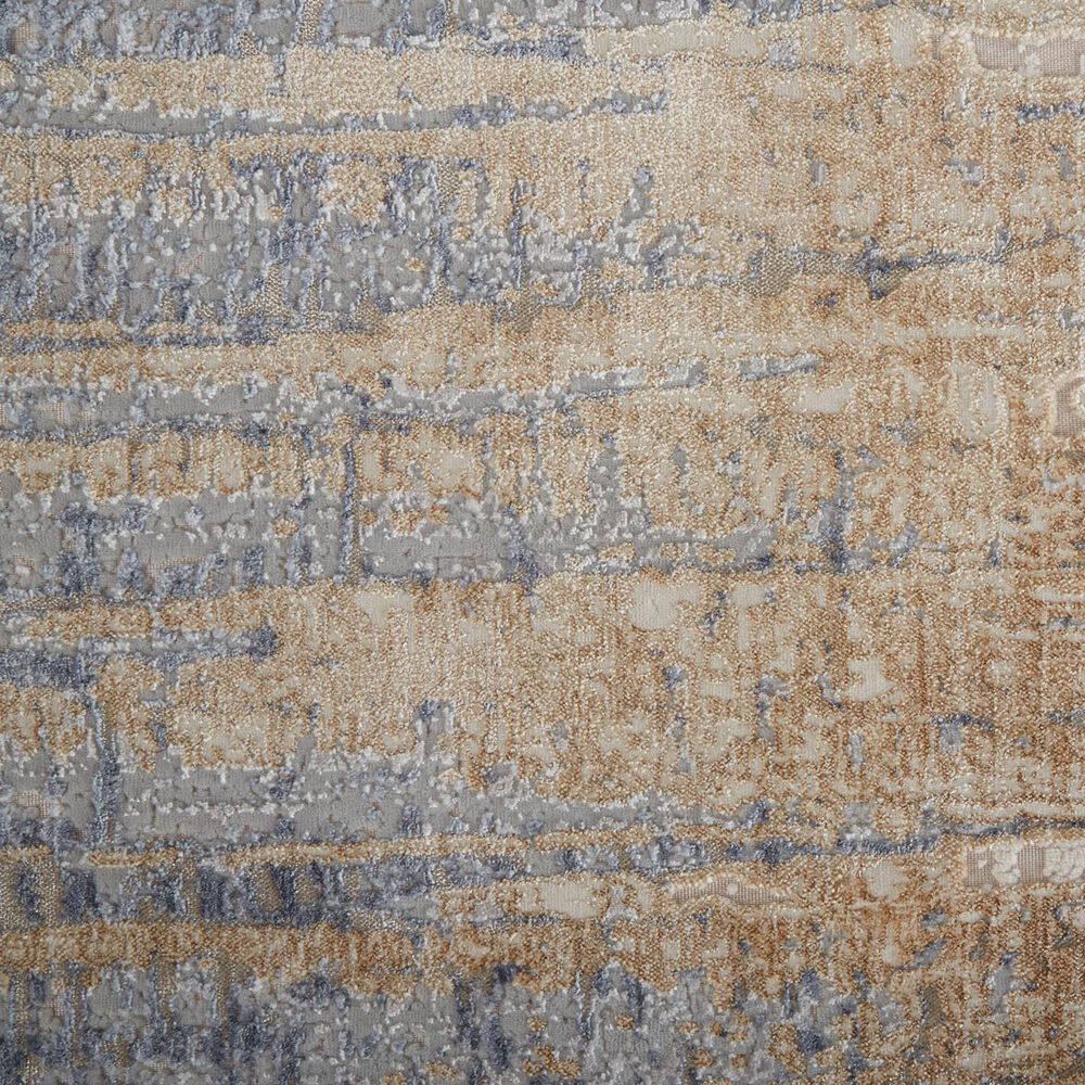 Feizy Laina 39G9F 3&#39; x 5&#39; Blue and Beige Area Rug, , large
