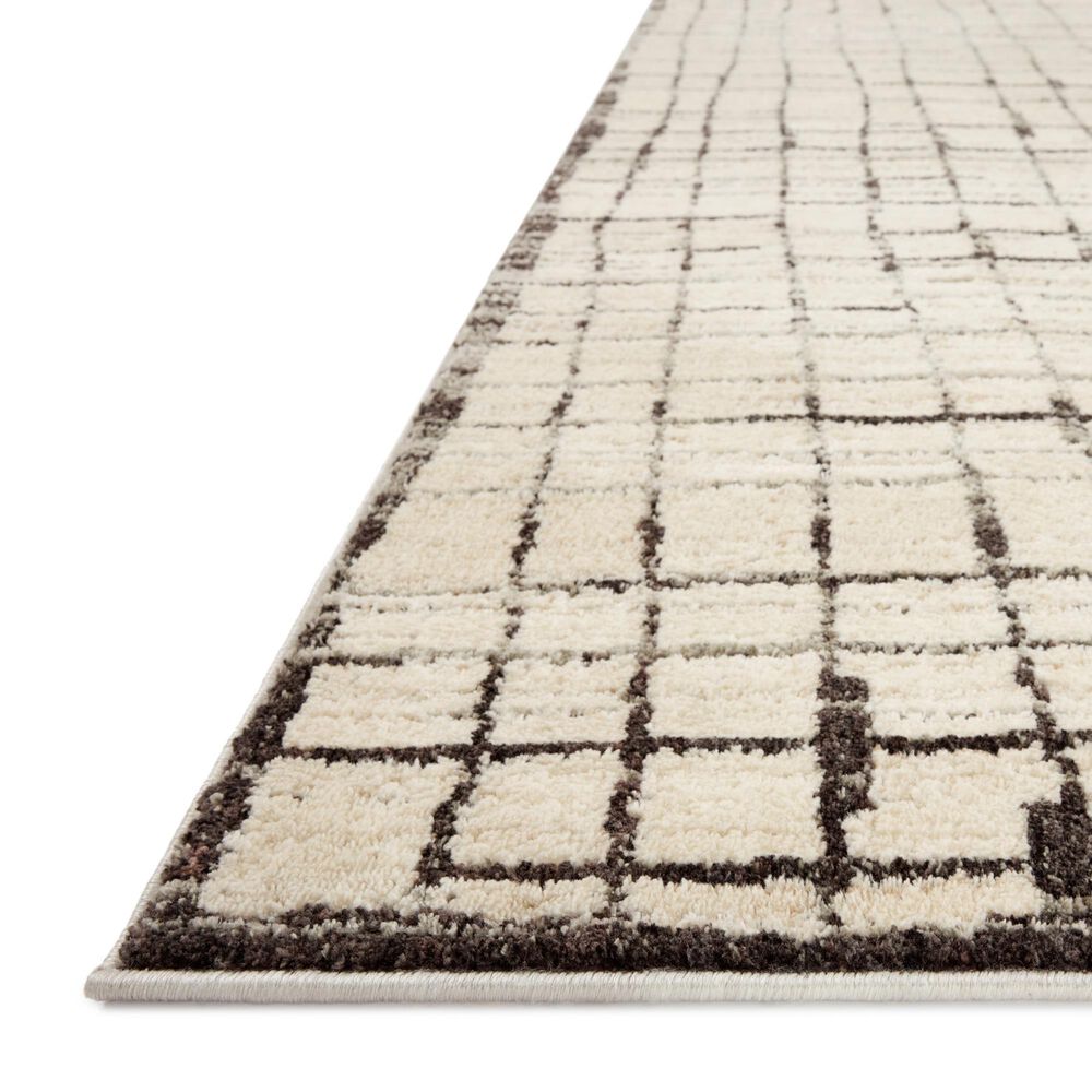 Jeremiah Brent x Loloi Bleecker Ivory and Charcoal 2&#39;7&quot; x 8&#39; Runner, , large