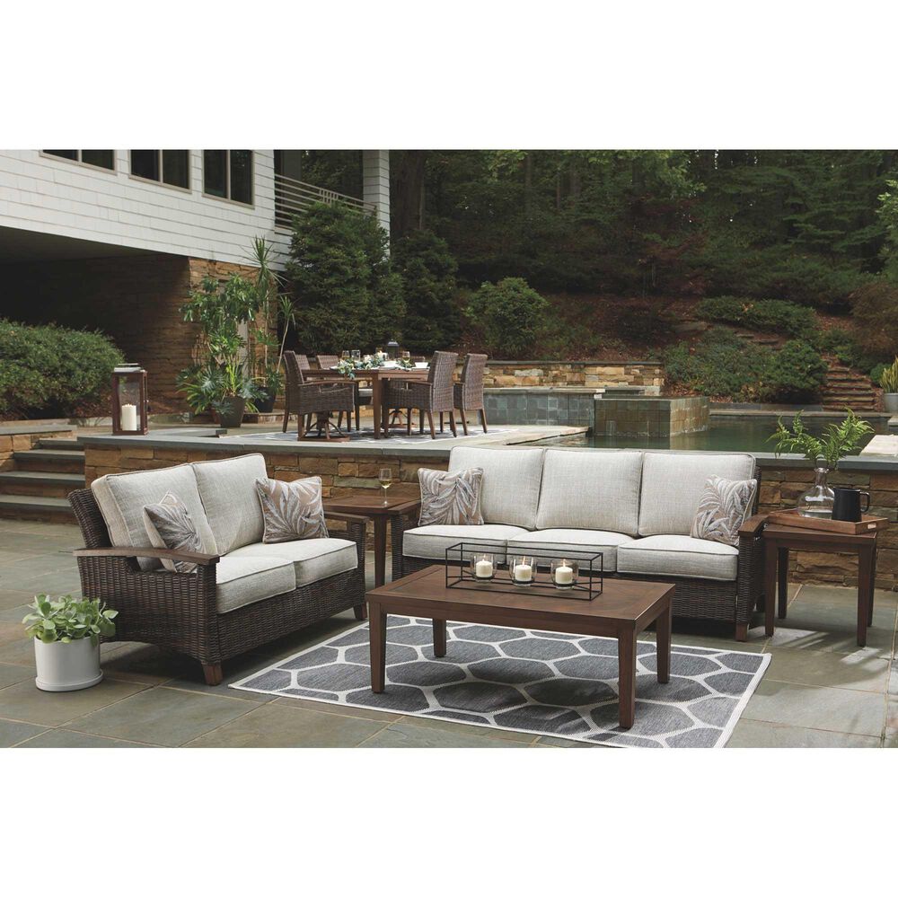 Ashley Paradise Trail Sofa in Medium Brown, , large
