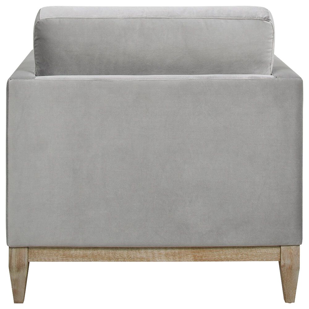 Jennifer Taylor Home Knox Arm Chair in Opal Grey Velvet, , large