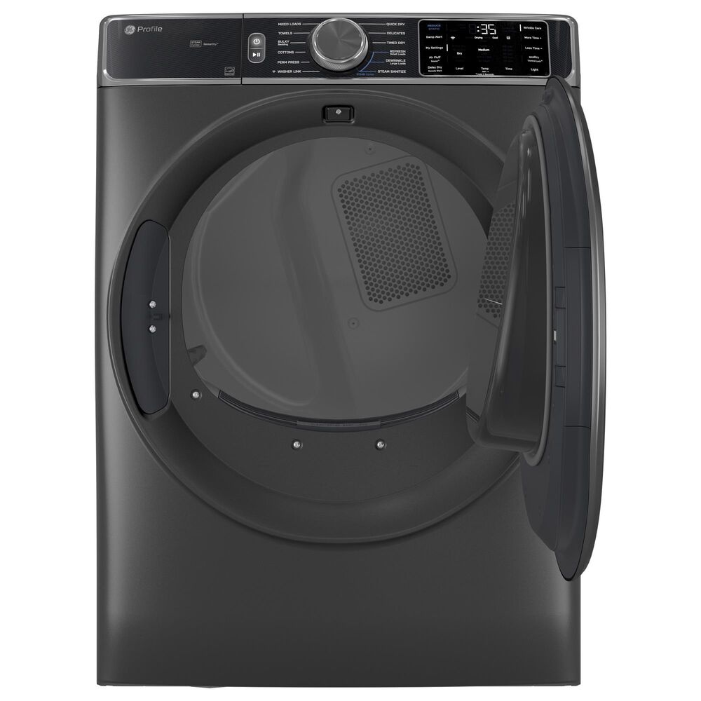 GE Profile 7.8 Cu Ft Front Load Electric Steam Dryer in Carbon Graphite, , large