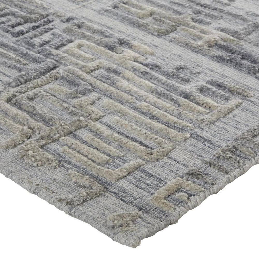 Feizy Elias 2&#39;9&quot; x 10&#39; Blue and Ivory Runner, , large