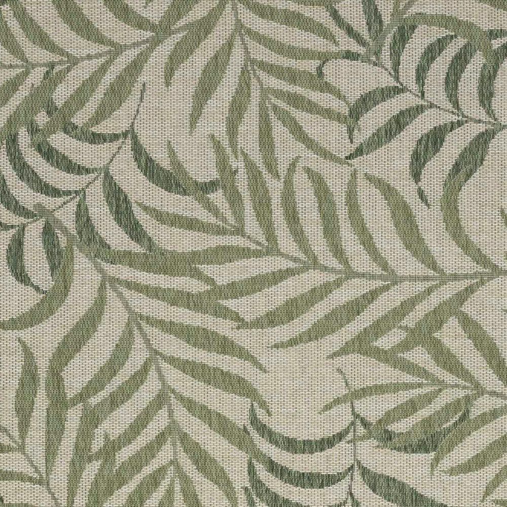 Nourison Garden Oasis GOA01 Ivory and Green 6&#39; x 9&#39; Indoor/Outdoor Area Rug, , large