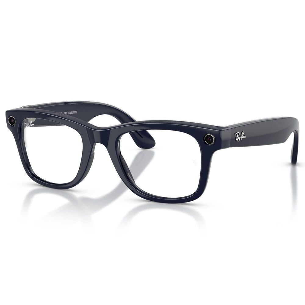 Rayban Glasses Wayfarer Gen 2 50mm Sunglasses with Clear and Sapphire Transitions Lenses in Shiny Cosmic Blue, , large