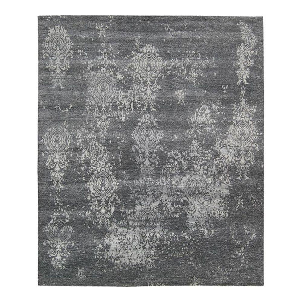 Nourison Silk Shadows SHA14 9'9" x 13'9" Graphite Area Rug, , large