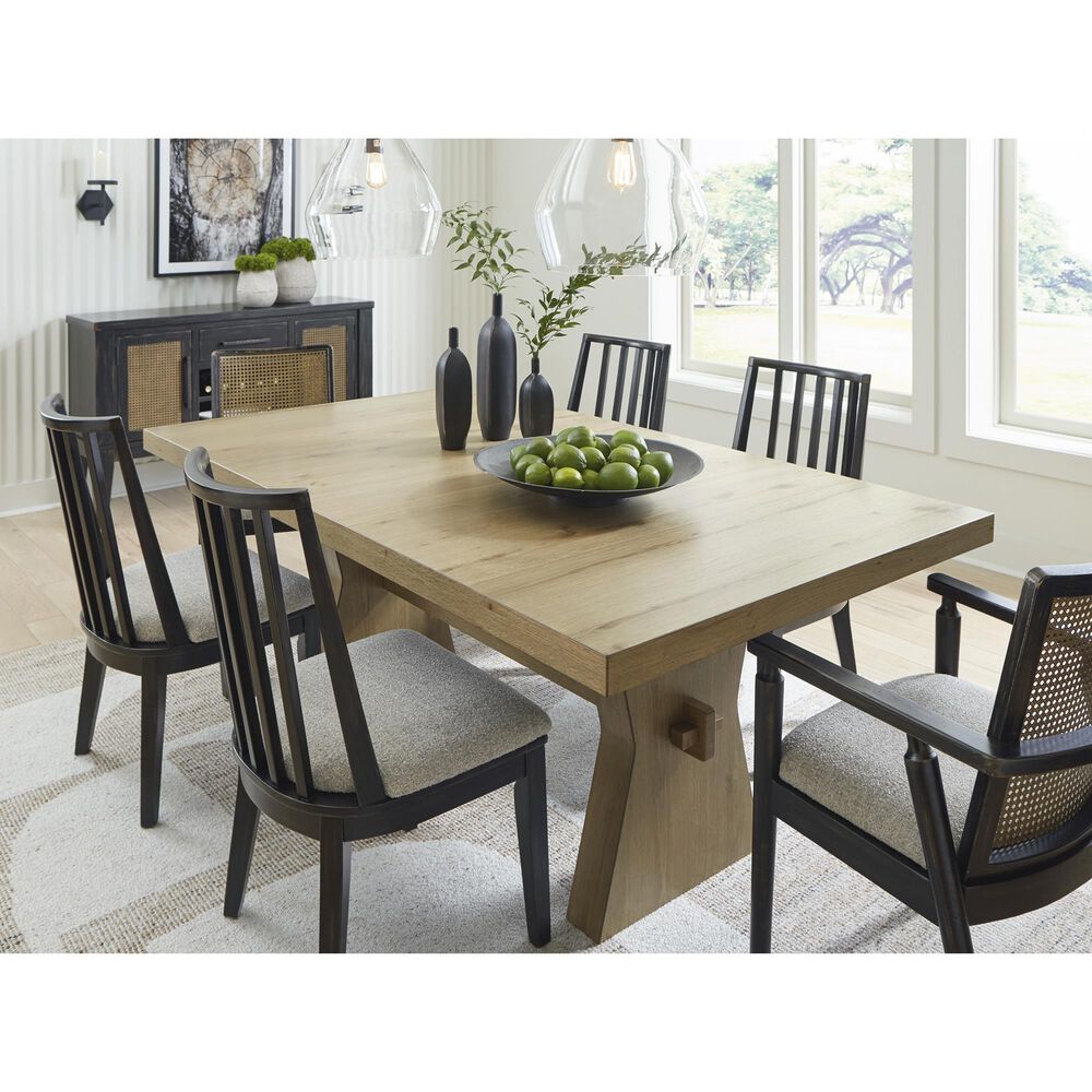 Millenium Galliden 7-Piece Dining Set in Light Brown and Black, , large