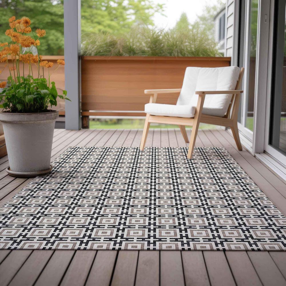 Dalyn Rug Company Marlo 10&#39; x 14&#39; Black Indoor/Outdoor Area Rug, , large