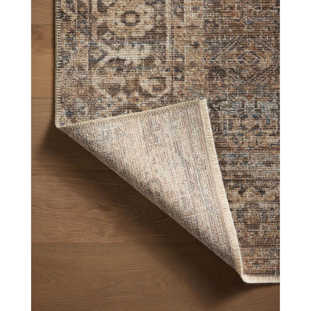 Loloi Heritage 4&#39; x 6&#39; Mocha and Denim Area Rug, , large