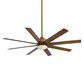 Minka-Aire Slipstream 65" Indoor/Outdoor Ceiling Fan with LED Light in Distressed Koa, , large