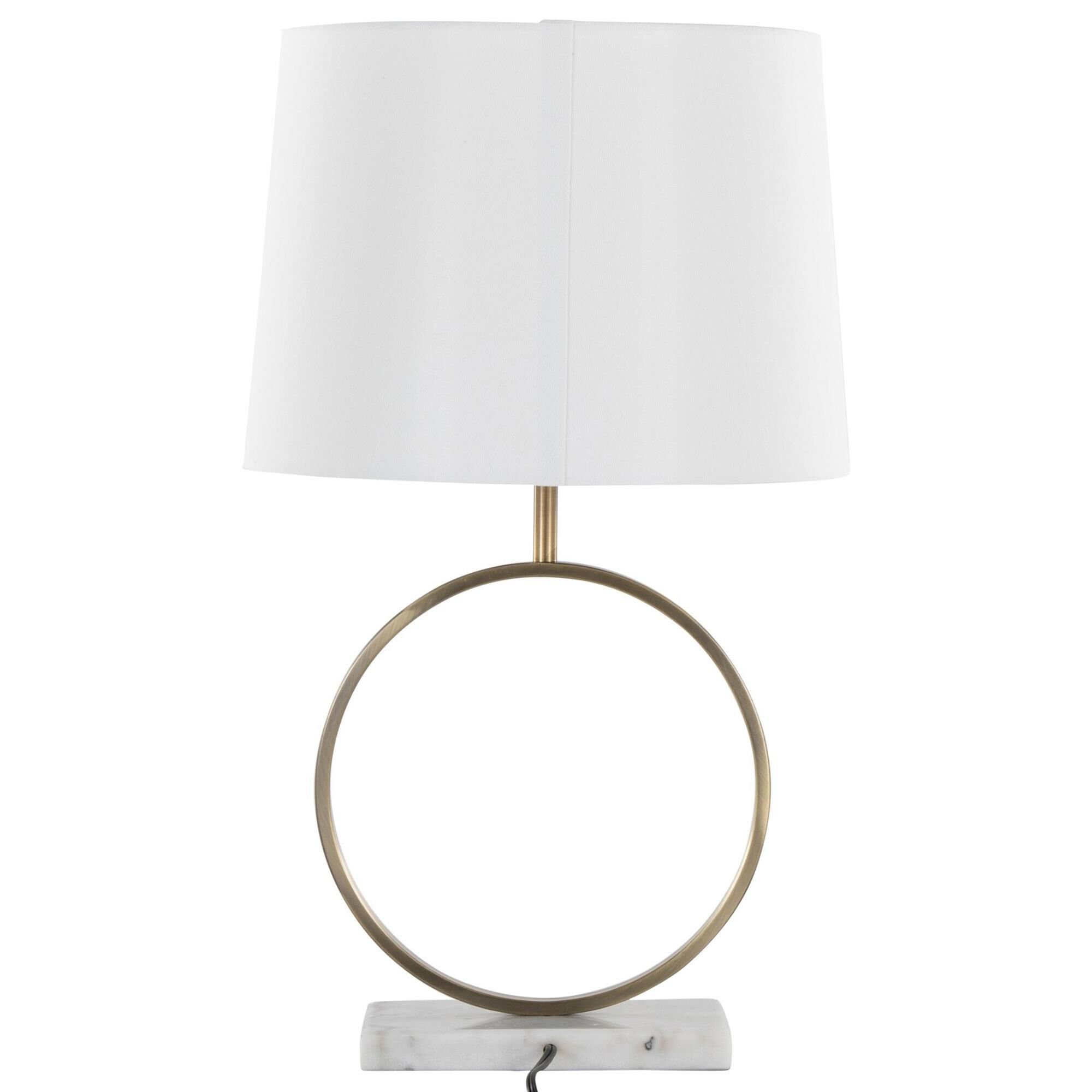 Gold circle table lamp 2025