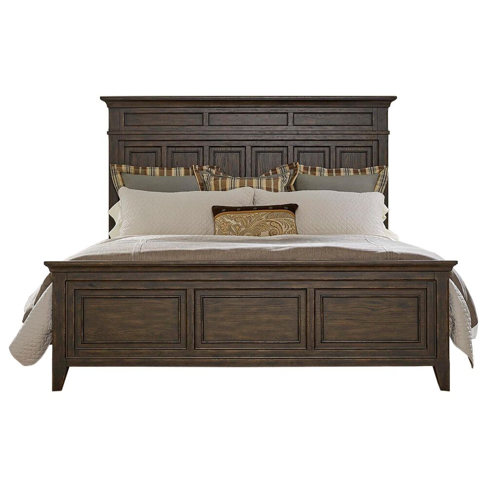 Belle Furnishings Paradise Valley 4-Piece King Bedroom Set in Saddle Brown, , large
