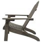 Hearth and Haven Hollywood Outdoor Foldable Adirondack Chair with Straight Armrests in Grey, , large