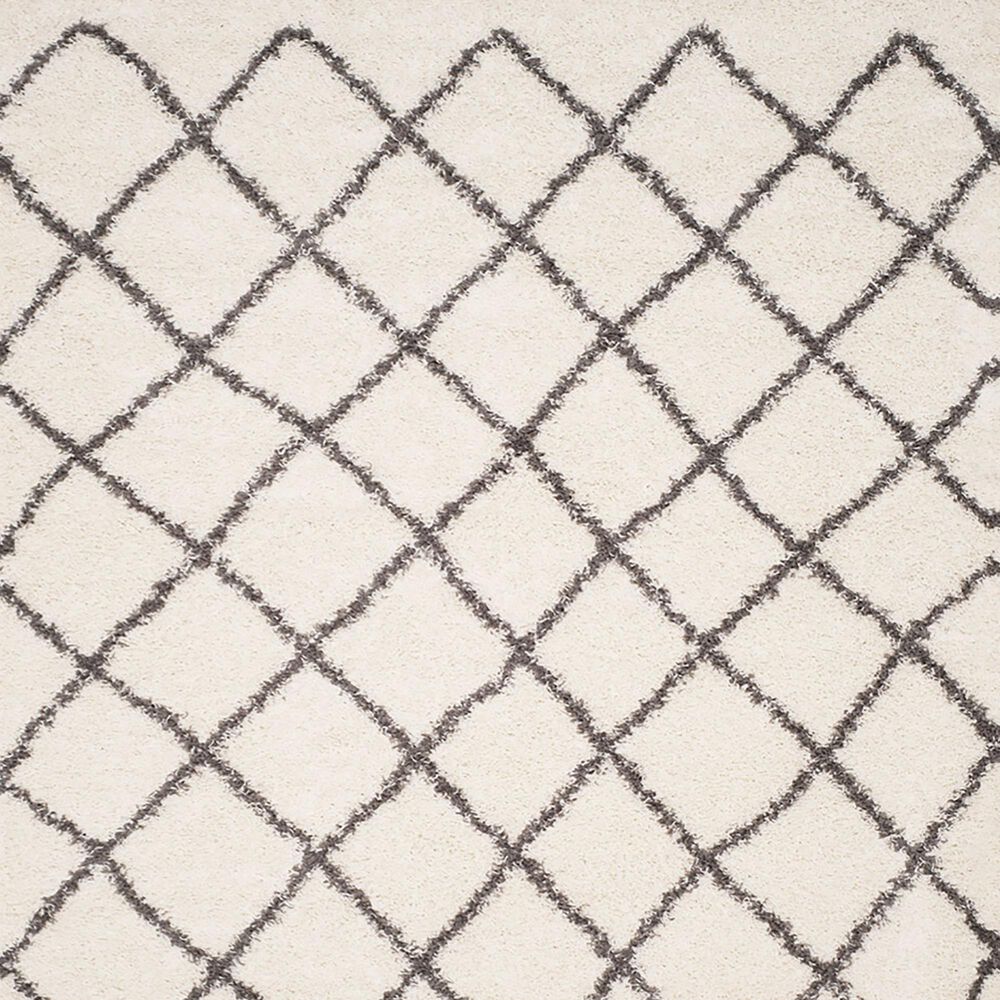 Safavieh Dallas Shag 8&#39; x 10&#39; Ivory and Dark Grey Area Rug, , large