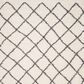 Safavieh Dallas Shag 8" x 10" Ivory and Dark Grey Area Rug, , large