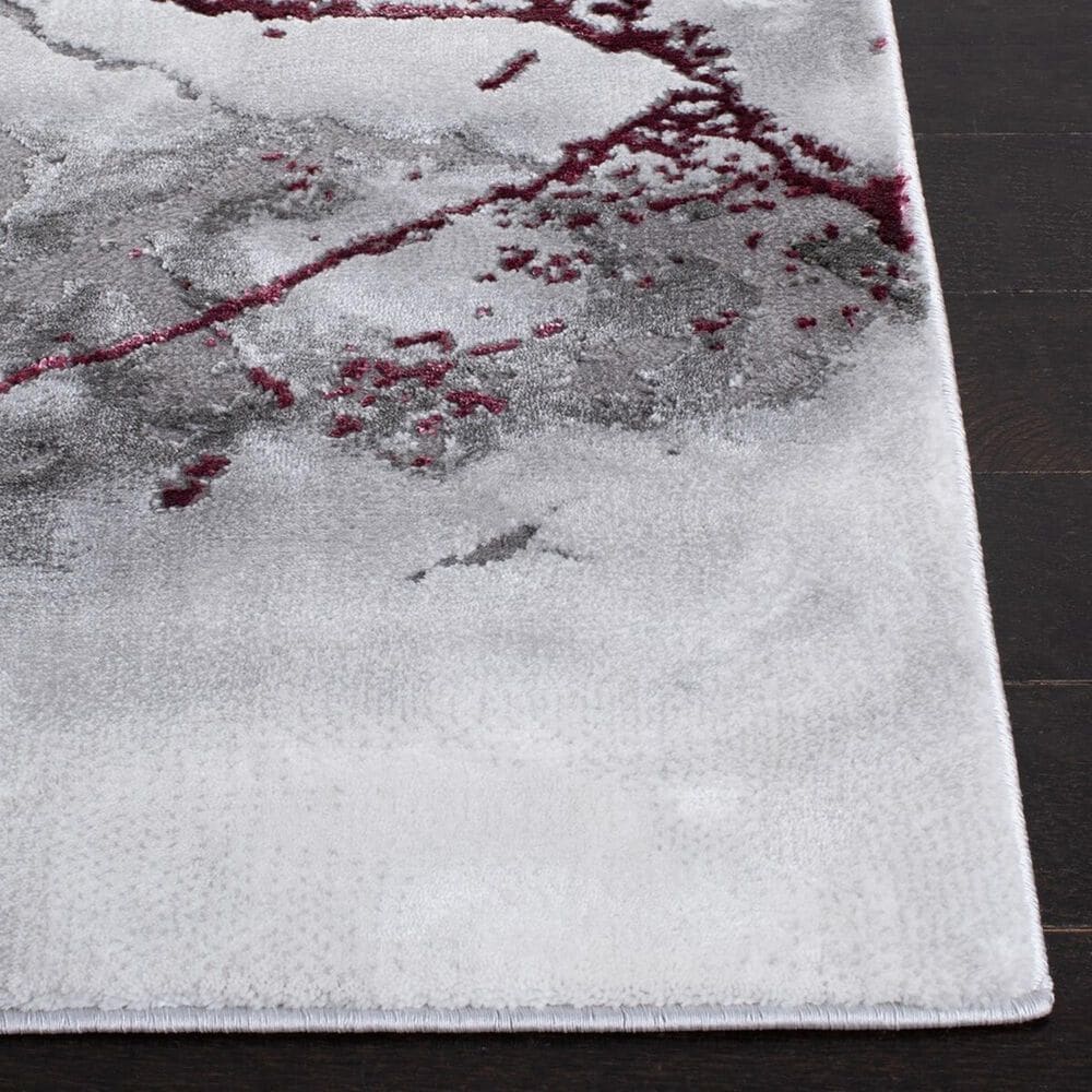 Safavieh Craft CFT877S 5'3" x 7'6" Grey and Wine Area Rug, , large