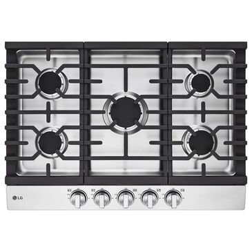 LG 30" Gas Cooktop with Ultraheat 20K BTU Burner In Stainless Steel , , large