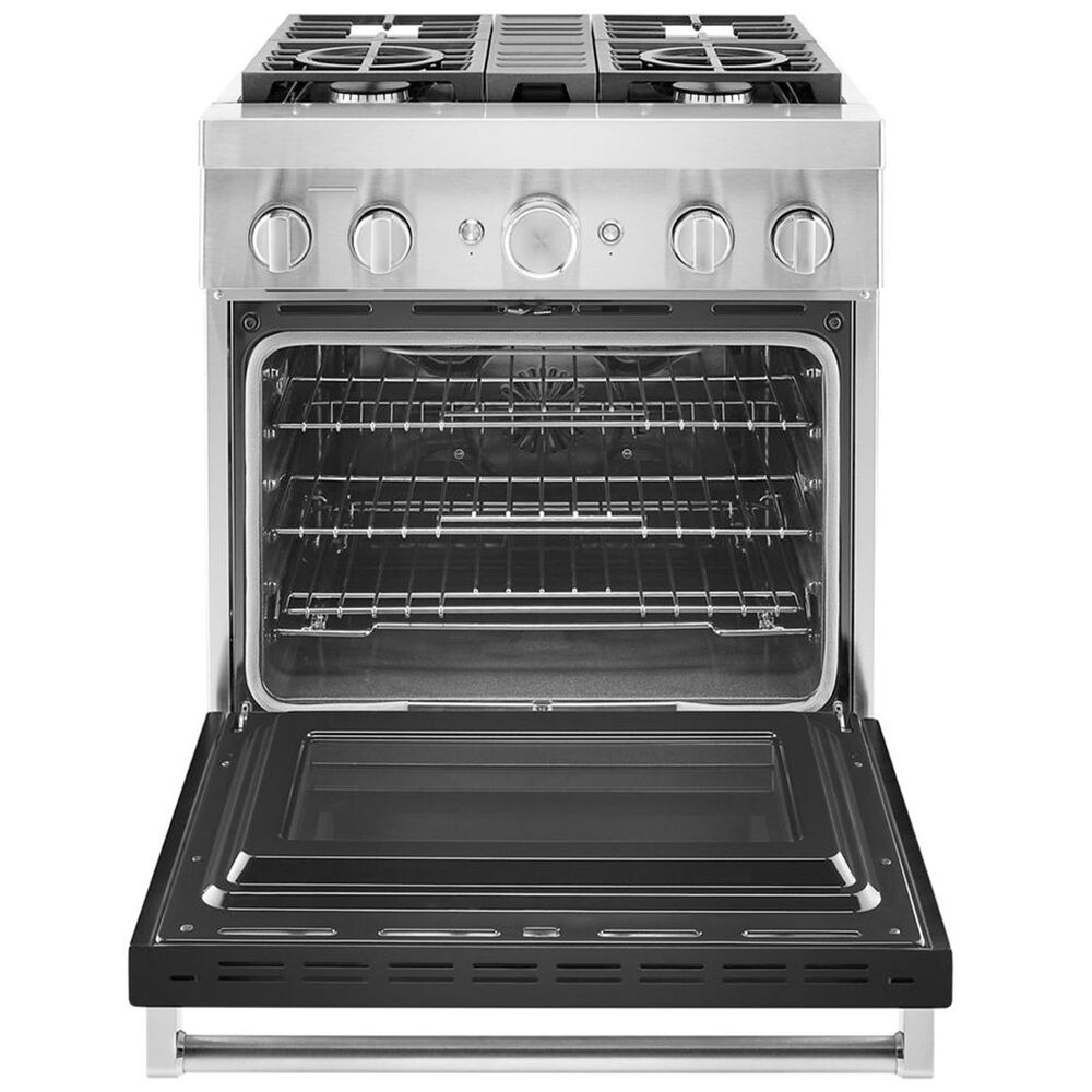 KitchenAid 30&quot; Professional Smart Dual Fuel Range in Imperial Black, , large