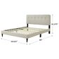 Bernards Furniture Amelia Full Platform Bed in Beige, , large
