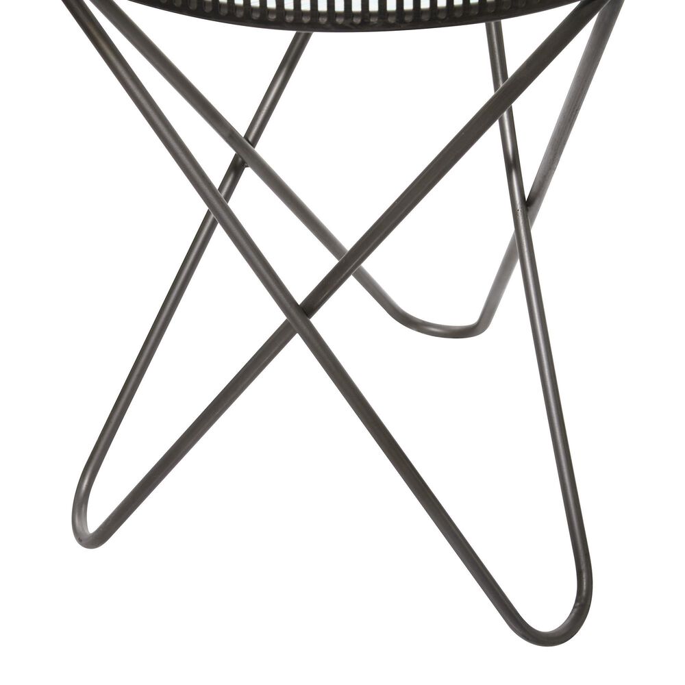 Uma Enterprises Accent Table in Dark Silver &#40;Set of 2&#41;, , large