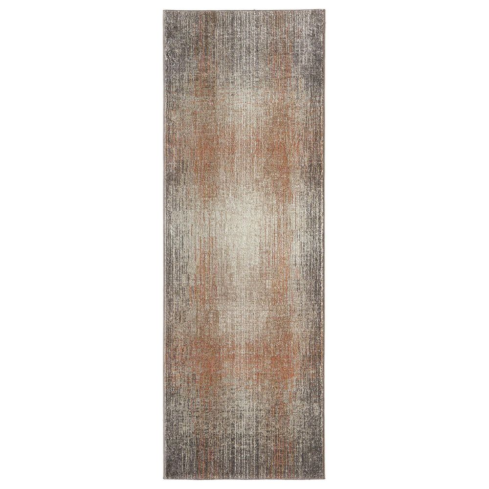 Feizy Eden Coral and Ivory 2"6" x 7"3" Runner, , large