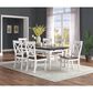 Golden Wave Furniture Mountain Retreat 7-Piece Dining Set in White, , large