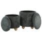 Lumisource Bacci 2-Piece Ottoman Set in Green, , large