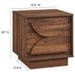 Modway Bulwark 2 Drawer Nightstand in Walnut, , large